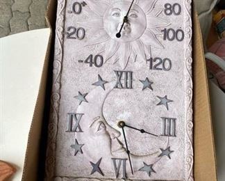 Yard Art, Outdoor Clock 