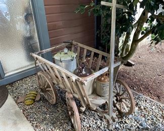 Vintage Yard Art, Vintage Stoneware Jugs