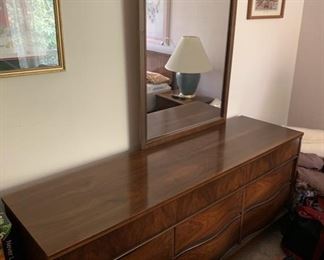 Mid-Century Dresser with Mirror 