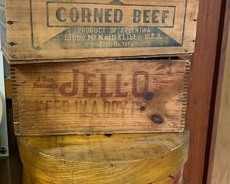 vintage wooden boxes 