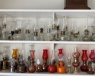 vintage oil lamps