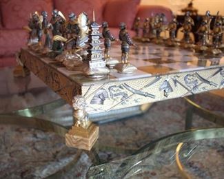 Pierro Benzoni "Battle of Nagashino" samurai chess set