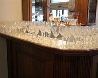 Large set Mikasa"Icicles" stemware