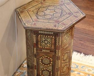 Small inlaid Moroccan table