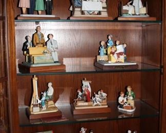 Norman Rockwell & Michael Garman figures