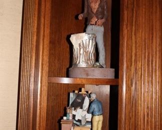 Norman Rockwell & Michael Garman figures