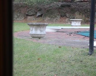 Large stone planters