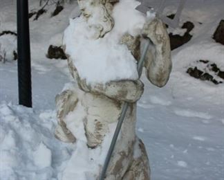 Life size garden statuary
