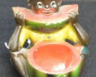 4448 - Chalk Boy Eating Watermelon (Original)