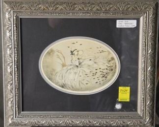 7024 - Framed Erte Picture - "Breeze"