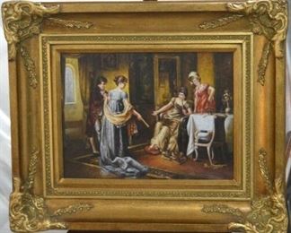 7025 - Oil on Board - "Ladies and Gentlemen"