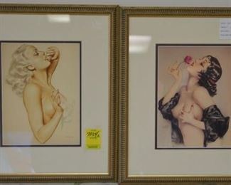 7035 - Framed Vargas Pin-Up Prints