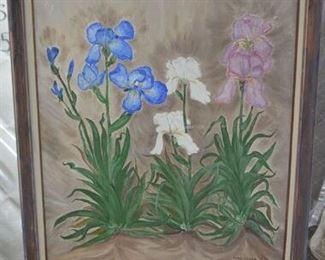 7046 - Oil on Canvas - "Iris" by Fred Leath