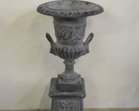 242R - 2 Pc. Cast Iron Planter