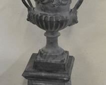 243R - (2x) 2 Pc. Cast Iron Planter