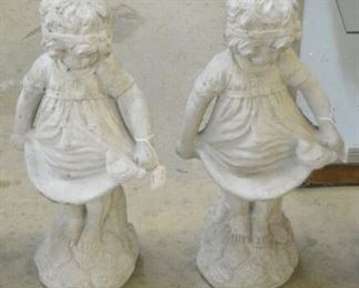 704 - Concrete Girl Bird Feeder - Choice