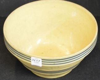3637 - Large Yellow Ware Bowl