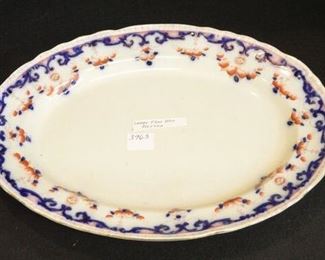3963 - 16.75" Flow Blue Platter
