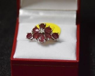22 - 4.56Ct Genuine Ruby Ring