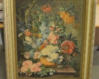 5601 - Large Floral Oil on Canvas