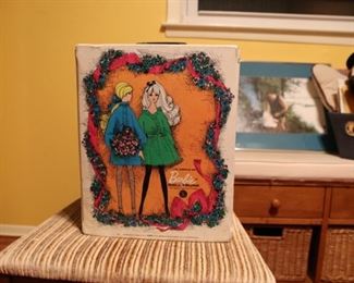 Vintage Barbie Doll Play Case w/ Clothes and accessories inside (One Doll, Side Dented)- Asking Price: $30