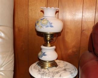 Antique Glass and Brass Lamp - Asking Price: $30