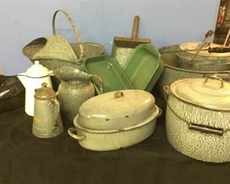 Multicolored Enamelware and More