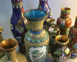 Great Selection of Vintage Chinese Cloisonné 
