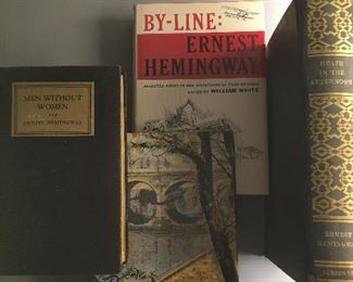 Nice Selection of Vintage Ernest Hemingway Books. 