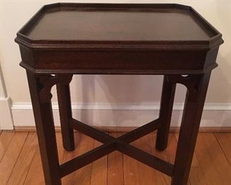 Vintage Mahogany Chippendale Style Side Table 