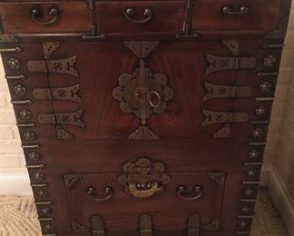Vintage Small Japanese or Korean Chest