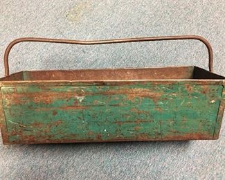 Vintage Industrial Tool Box, Original Paint and Honest Wear 