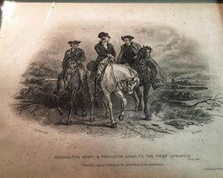 Antique Henry Bryan Hall Etching 