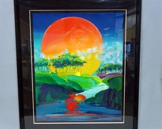 Peter Max (German-American, 1937 - ), "Without Borders", Limited Edition Serigraph #109, 1991, With COA