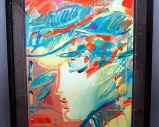 Peter Max (German-American, 1937 - ), "The Beauty", Limited Edition Serigraph #108, 1990, Signed Framed And Matted, With COA