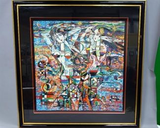 Ji Cheng (Chinese, 1942 - ), "Road Of Life II", Limited Edition Serigraph #132, 1988, 33.5" x 32.5", Signed Framed And Matted, With COA