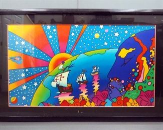 Peter Max (German-American, 1937 - ), "Discovery 1492-1992", Serigraph #143, 1992, Signed Framed And Matted, With COA