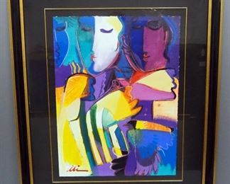 Ali Golkar (Iranian, 1948 - ), "Untitled", Acrylic On Paper, Signed Framed And Matted
