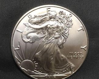 2017 United States 1 Ounce .999 Fine Silver American Eagle Silver Bullion Round Coin