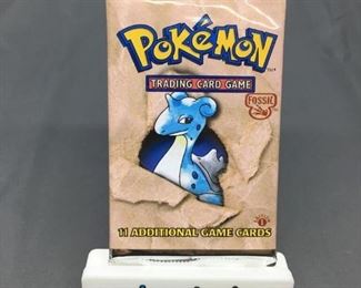 Factory Sealed Pokemon Fossil 1st Edition 11 Card Booster Pack 20.7 Grams