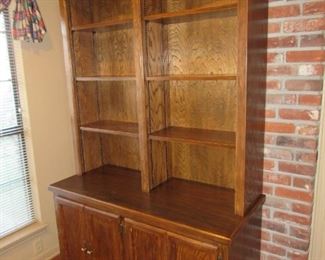 Solid wood bookcase