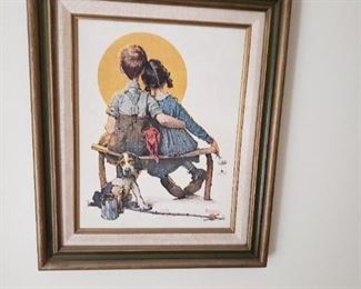 Norman Rockwell Framed 15.5" x 18.5"   call
