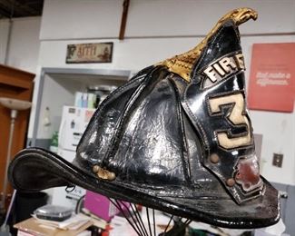 Vintage 1940's Cairns & brother #33 brass eagle fireman helmet Call