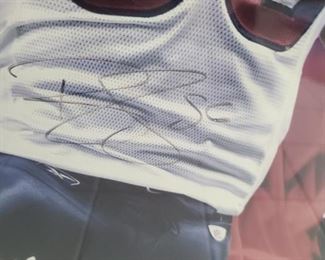 Authentic autographed Brian Cushing art 