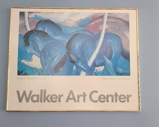 Franz Marc
"The Large Blue Horses"
Walker Art Center Exhibition Poster