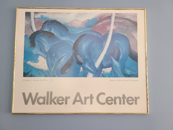 Franz Marc
"The Large Blue Horses"
Walker Art Center Exhibition Poster