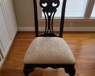 Close up of American Drew brand dining room chair
