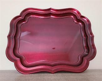 JC Penney Home Collection heavy thick plastic platter 