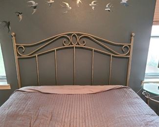 Iron bed frame only