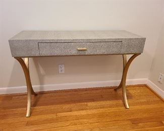 Faux snake skin print desk